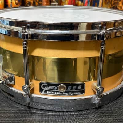 Gretsch (Legend) S-0613-FMB Free Floating 2by4 Maple-Brass-Maple 6”x13” Snare Drum RARE 2000s - Natural image 1