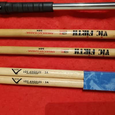 6 Piece "Vic Firth & Vater" 5A Drumsticks & Mallets Lot - Save $ image 4