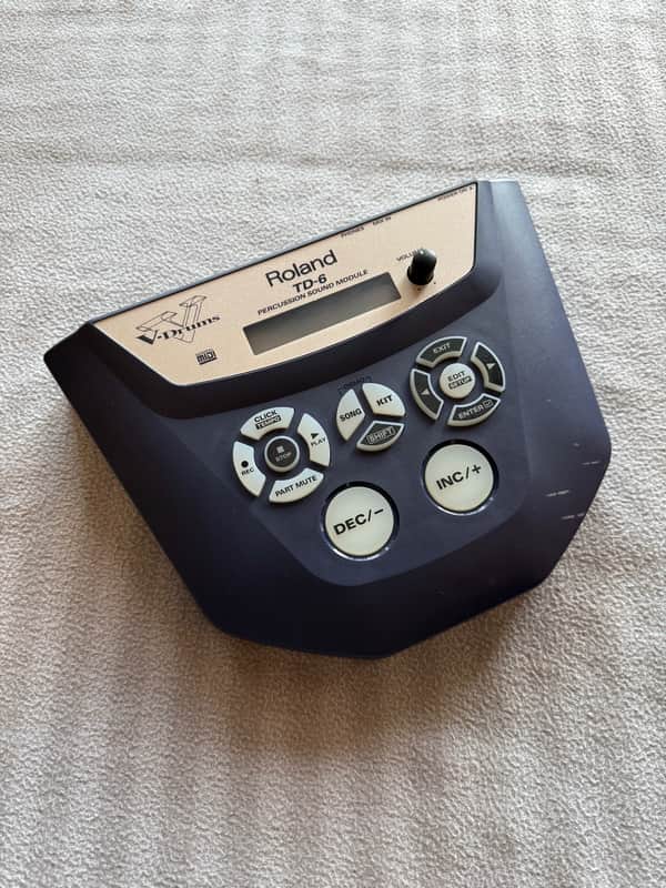 Roland TD-6 V-Drums Percussion Sound Module w/ Cable Set, Mount & Power Supply image 1
