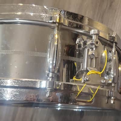 GRETSCH BROADKASTER CHROME OVER BRASS 14'' x 5'' 1980 image 2