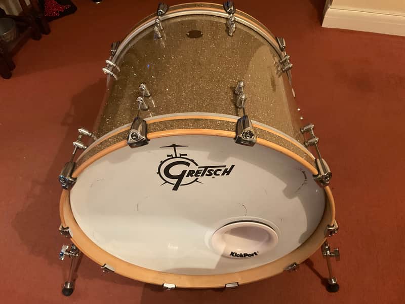 Gretsch 22” new classic vintage glass nitron bass drum image 1