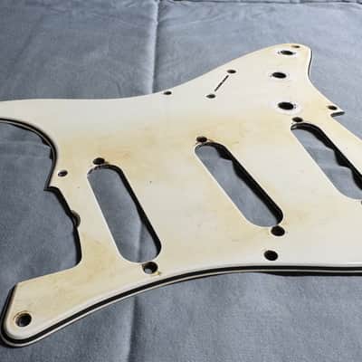 Vintage USA 54 8 Hole 50's Fender Stratocaster 56 Vintage Pickguard Celluloid / Nitrate White / Cream 1954 thru 58 RI image 1