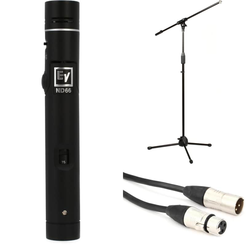Electro-Voice ND66 Small-diaphragm Condenser Microphone with Stand and Cable image 1