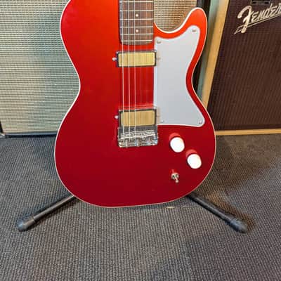 Harmony Jupiter Thinline Semi-Hollow Electric Guitar - Cherry (Used) image 3
