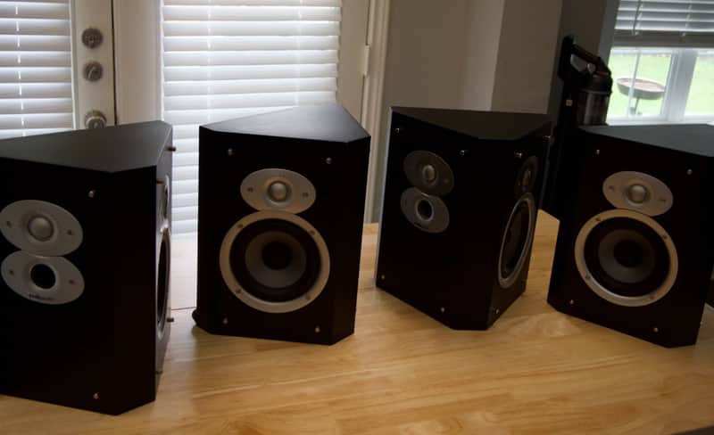 Polk Audio Polk FXi3 Bipole/Dipole Effects Surround Speakers Pair 2012 - Black image 1