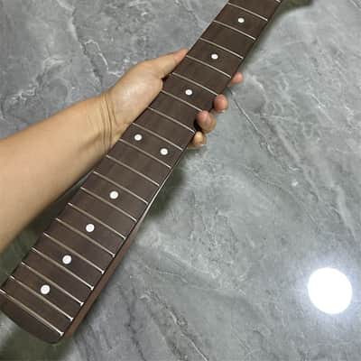 AAAA 22fret Roasted Flame Maple Electric guitar neck part rosewood locking nut image 3
