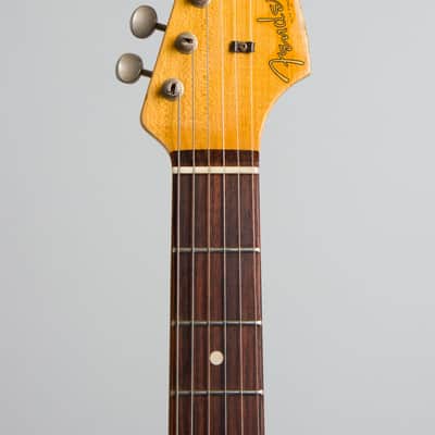 Fender  Custom Shop 61 Stratocaster Relic Solid Body Electric Guitar (2014), ser. #R78076, original brown tolex hard shell case. image 5