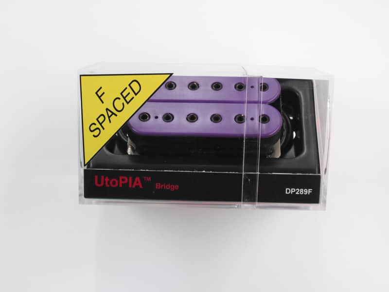 DiMarzio F-Spaced Utopia Bridge Humbucker Purple W/Black Poles DP 289 F image 1