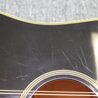 1999 Samick Artist Nightingale SW-260 12 String Black Dreadnought Acoustic Guitar image 10