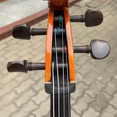 Stradivarius style 4 Strings Student Cello 4/4 with bow/Bag,flame back image 11