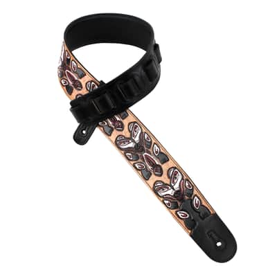 Walker & Williams LHR-23 Gloss Black Premium Leather w/North West Bear Totem Carving image 1