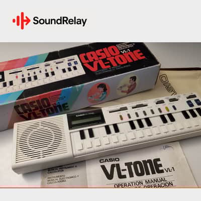 Casio VL-1 VL-Tone - Classic Mini Synth/Calculator - Box, Case & Manual - Tested