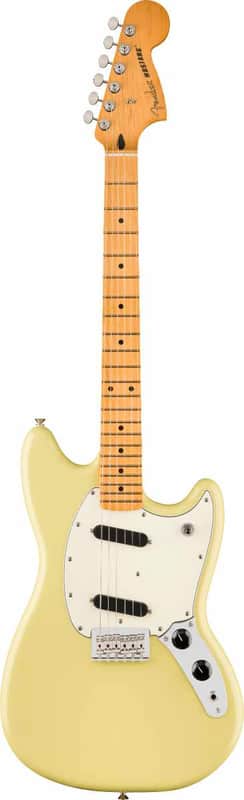 Fender Player II Mustang, Maple Fingerboard, Hialeah Yellow Ye...