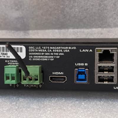 QSC Q-Sys Core 110f - Programmable Network Audio Processor DSP Mixer EQ USB Analog Dante IO Multi-Effects image 13