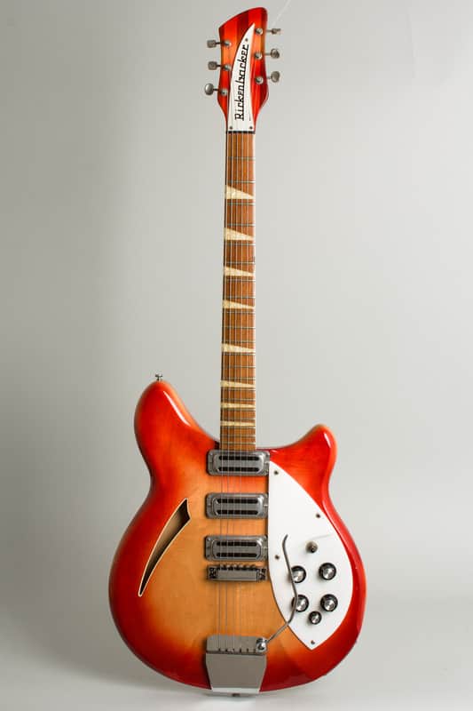 Rickenbacker  Model 375 Thinline Hollow Body Electric Guitar (1967), ser. #GG-3317, original silver tolex hard shell case. image 1