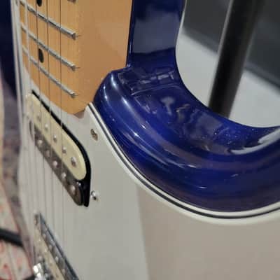 Fender Partscaster HH Shawbucker Stratocaster w/ 50's Player Series Neck - Sapphire Blue Transparent (C016-49) image 8