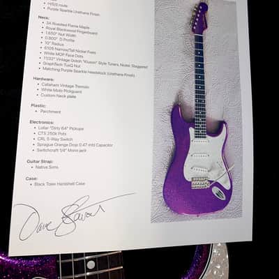 Stewmade Guitars Scary Berry S-Model - Purple Sparkle image 10