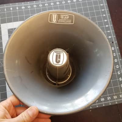 University 10" 30 Watt 8 Ohm Horn PA outdoor waterproof speaker driver IB-A8 1970s - Grey aluminum image 1