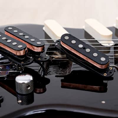 1991 Levinson Blade MG-2 Offset Electric Guitar Trans Black w/ Active EQ/Boost, Japan image 21