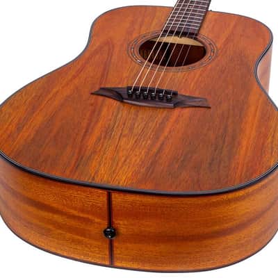 Bromo BAT1M Tahoma Series dreadnought guitar with solid mahogany top image 4