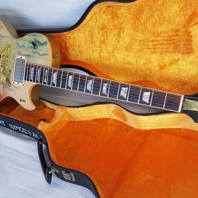 Vintage 1980 Gibson Les Paul Standard *Rare All Silver* USA Folk Art image 11
