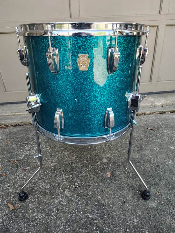 Ludwig 15"(Diameter)x12"(Depth) Converted Floor Tom 1980's/90's image 1