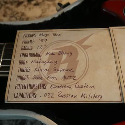 Rock N Roll Relics Thunders II. Double Cut, DAllen pickups, ebony fret board image 8
