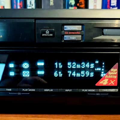 Sony MXD-D3 CD to MiniDisc Recorder/Player Deck, Serviced w/remote, manual and blank disc image 2