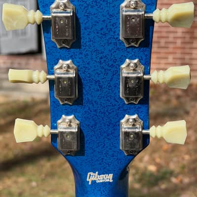 2018 Gibson Custom Shop Les Paul SG Standard W/OHSC Blue Sparkle Prototype image 9