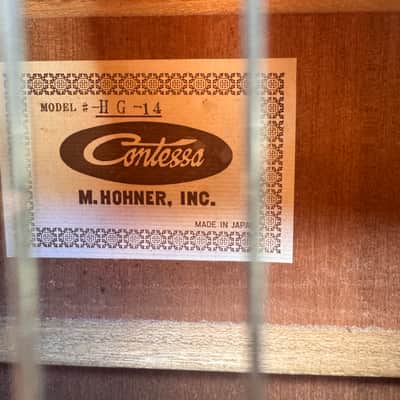 Hohner HG-14 Contessa Classical Guitar Late 70s MIJ image 9