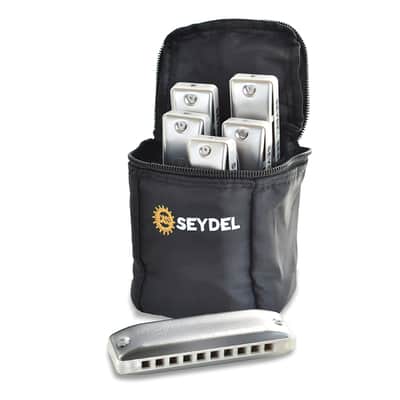 Seydel Blues Harmonica Set - SESSION STEEL Summer Edition (Set of 6) image 1