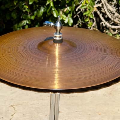 Paiste 2oo2 15" Sound Edge Hi-Hats-Black Label 1978 - Bronze image 5