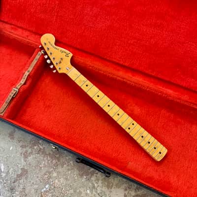Fender Stratocaster guitar neck 1972 - Maple original vintage USA image 3