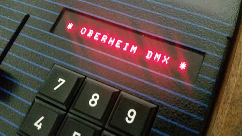 Oberheim DMX/ Factory midi Earlt Eighties Black And Blue image 1