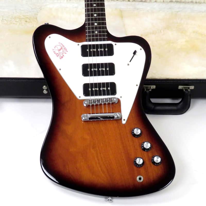 2011 Gibson Firebird Studio Limited Edition - Sunburst - Three P-90s with 5 Way Switch - Original Case