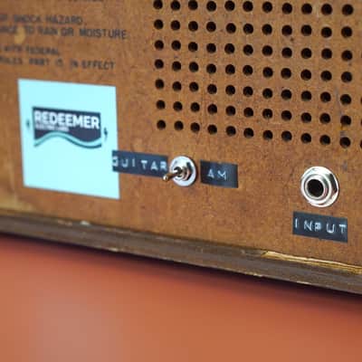 Redeemer Electric Labs Radio Guitar Amp 1970's Wood/Brown image 4