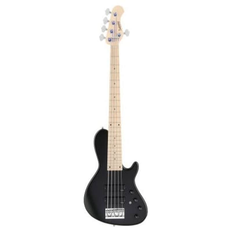 Sadowsky MetroLine 24-Fret Singlecut Soapbar Bass 5 String, Swamp Ash Body, Solid Black Satin image 1