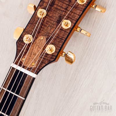 2022 Taylor Custom Grand Auditorium Acoustic Electric Guitar Flame Koa w/ Florentine Cutaway, Short Scale image 4