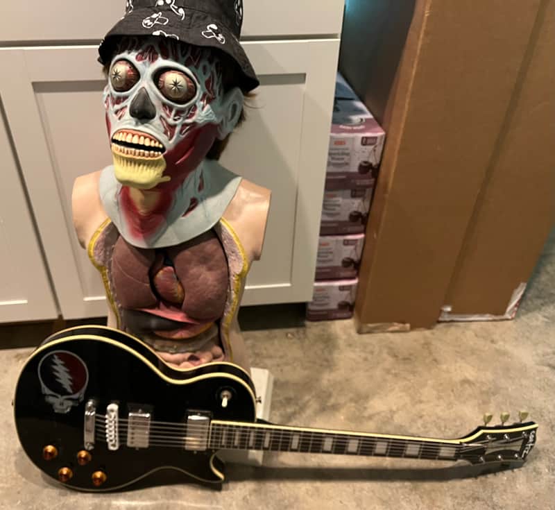 Cortez “Cortez the killer” Dan Auerbach the black keys MIJ lawsuit era Les Paul Custom Copy 70s Ebony image 1
