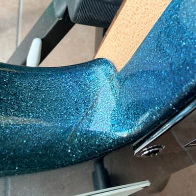 Squier Bullet Stratocaster HH with Tremolo 2010 - 2014 - Blue Sparkle image 6