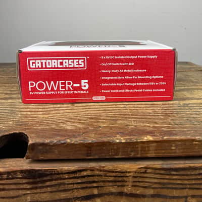 Gator Cases Power-5 Pedal Board Isolated Power Supply like new with box image 6