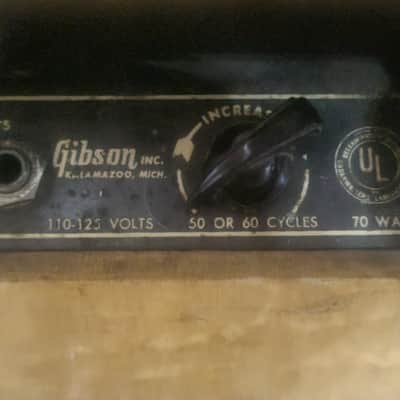 Gibson BR-9 10-Watt 1x8" Guitar Combo 1948 - 1950 - Ivory Leatherette with Trapezoid Grille image 3