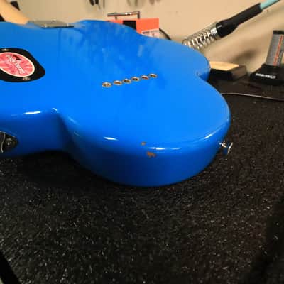 Debutante Daisy Rock Electric Guitar Short Scale 💙 Blue Flower image 22