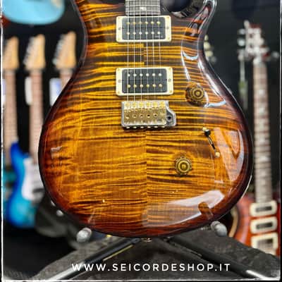 PRS Custom 24 10-Top Black Gold Wrap Burst image 11