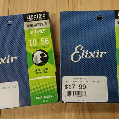 Elixir® 19057 Electric Nickel Plated Steel Strings with OPTIWEB® 10-56 image 1