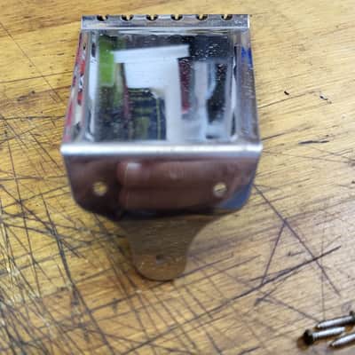 Vintage 1965 Harmony Sears and Roebuck Airline Silvertone Stella Guitar Tailpiece with Installaition Screws Luthier Parts image 3