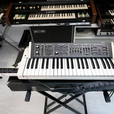 Moog Liberation white, from spanish 70's band Asfalto, signed by Bob Moog + original manuals + original case image 2