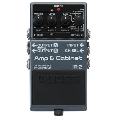 Boss IR-2 Amp & Cabinet Emulator Bundle with 2 Right Angle Patch Cables, 12 Guitar Picks, 9V Power Adaptor & Polishing Cloth – 11 Amp Types, Celestion Cab IRs & USB-C Recording image 3