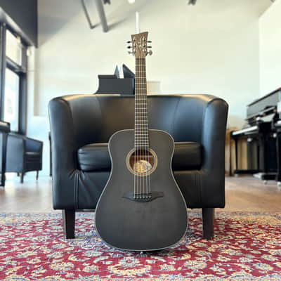 Jay Turser JTA53 3/4 Acoustic Guitar - Blackwood Fingerboard, Black image 2