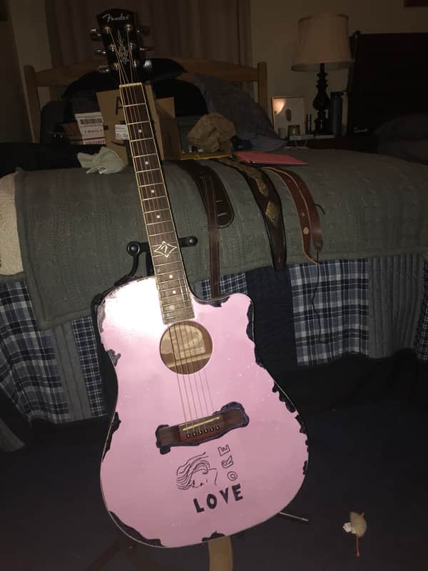 Fender T-Bucket 400CE Flamed Maple Acoustic/Electric Guitar —Painted image 1
